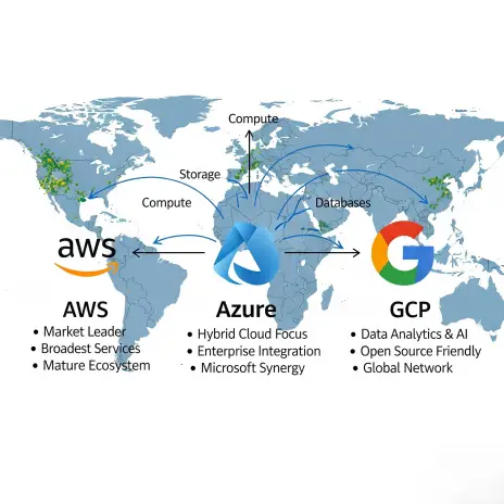 AWS vs. Azure vs. GCP: A Cloud Comparison