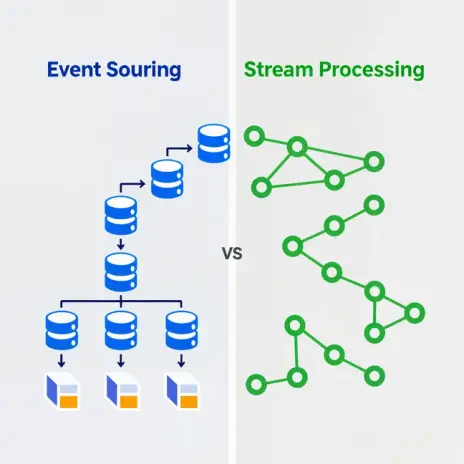 Event Sourcing vs Stream Processing